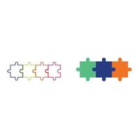 Puzzle-Vektor-Symbol Illustration Hintergrund vektor