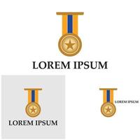 Medaille Symbol Vektor Hintergrund Vorlage Illustration