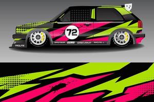 racerbil livery design vektor