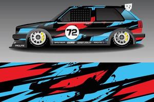 racerbil livery design vektor