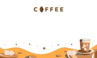 bakgrund dryck kaffe design vektorillustration vektor