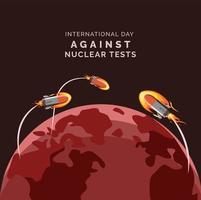 Internationaler Tag gegen Atomtests vektor