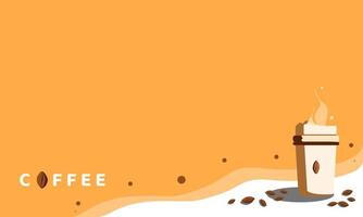 Hintergrund trinken Kaffee-Design-Vektor-Illustration vektor