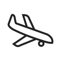 landendes Flugzeug-Symbol vektor