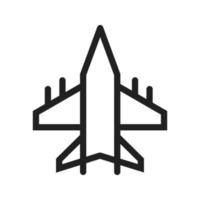 Militärflugzeug-Symbol vektor