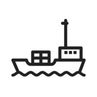 Frachtschiff i-Symbol vektor