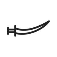 arabiska svärd ikon vektor