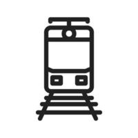 Symbol für Bahngleise vektor