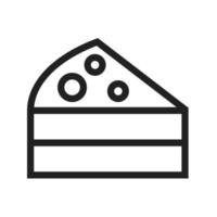 Kuchenstück-Symbol vektor