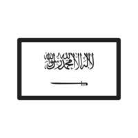 Symbol für Saudi-Arabien-Linie vektor