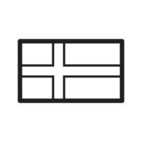 Symbol für die dänische Linie vektor