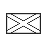 Schottland Liniensymbol vektor