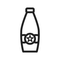 Symbol für die Linie der Bierflasche ii vektor