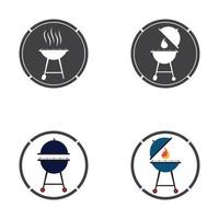 Grill-Symbol-Vektor-Illustration vektor