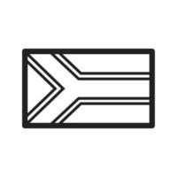 Südafrika Liniensymbol vektor
