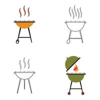 Grill-Symbol-Vektor-Illustration vektor