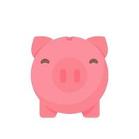 Ideen für Sparschweine und Dollarmünzen, um Geld für die Zukunft zu sparen vektor