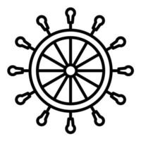 Symbol für die nautische Radlinie vektor
