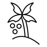 Symbol für Palmöllinie vektor