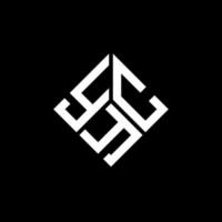 ycy brev logotyp design på svart bakgrund. ycy kreativa initialer brev logotyp koncept. ycy bokstavsdesign. vektor