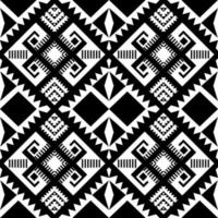svart och vit geometrisk etnisk sömlös design för tapeter, bakgrund, tyg, gardin, matta, kläder, omslag. vektor