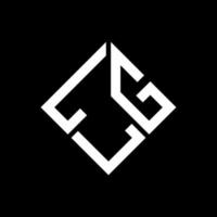Lgl-Buchstaben-Logo-Design auf schwarzem Hintergrund. lgl kreatives Initialen-Buchstaben-Logo-Konzept. lgl Briefgestaltung. vektor
