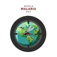 världen malaria dag vektor