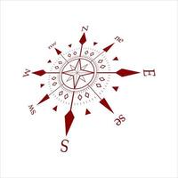 Kompass-Logo mit klassischem Vektordesign vektor
