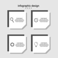 infografik design papier modernes design geschäft vektor