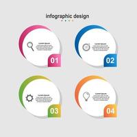 Infografik-Design Business-Design-Spirale vektor