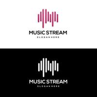 musik spektrum abstrakt logotyp gradient färgglada vektor