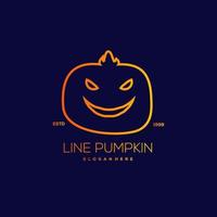 pumpa linje design vintage illustration vektor