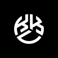 kku-Buchstaben-Logo-Design auf schwarzem Hintergrund. kku kreative Initialen schreiben Logo-Konzept. kku-Buchstaben-Design. vektor