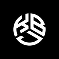 kbj-Buchstaben-Logo-Design auf schwarzem Hintergrund. kbj kreative Initialen schreiben Logo-Konzept. kbj Briefgestaltung. vektor
