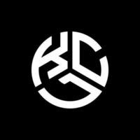 kcl-Buchstaben-Logo-Design auf schwarzem Hintergrund. kcl kreatives Initialen-Buchstaben-Logo-Konzept. kcl Briefgestaltung. vektor