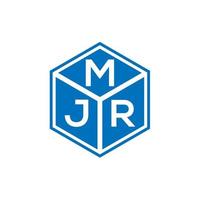 MJR-Brief-Logo-Design auf schwarzem Hintergrund. mjr kreative Initialen schreiben Logo-Konzept. mjr Briefgestaltung. vektor