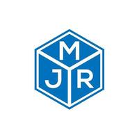 mjr brev logotyp design på svart bakgrund. mjr kreativa initialer brev logotyp koncept. mjr bokstavsdesign. vektor