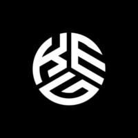 Fass-Brief-Logo-Design auf schwarzem Hintergrund. Fass kreative Initialen schreiben Logo-Konzept. Fass-Buchstaben-Design. vektor