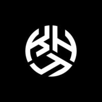 khy brev logotyp design på svart bakgrund. khy kreativa initialer bokstavslogotyp koncept. khy bokstavsdesign. vektor