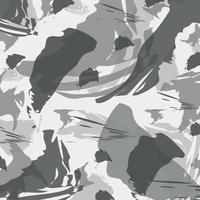 abstrakter Bürstenkunst-Tarnung weißer Winterschneemuster-Militärhintergrund bereit für Ihr Design vektor