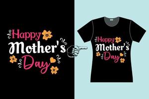 Muttertags-T-Shirt-Design Alles Gute zum Muttertag vektor