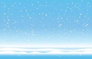 snöflingor och vinterbakgrund, vinterlandskap, vektordesign vektor