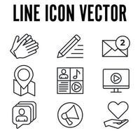 blogger, blogging set symbol symbol vorlage für grafik- und webdesign sammlung logo vektorillustration vektor