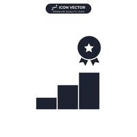 Gewinner-Symbol-Symbol-Vorlage für Grafik- und Webdesign-Sammlung Logo-Vektor-Illustration vektor