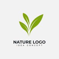 Natur Bäume Logo-Design-Vektor-Illustration. Baum-Vektor-Symbol vektor