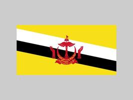 brunei flagga, officiella färger och proportioner. vektor illustration.