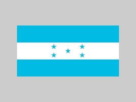 Honduras-Flagge, offizielle Farben und Proportionen. Vektor-Illustration. vektor