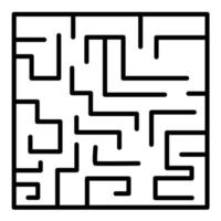 Symbol für die Labyrinth-Herausforderungslinie vektor