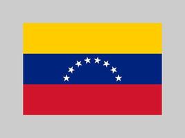 Venezuela-Flagge, offizielle Farben und Proportionen. Vektor-Illustration. vektor