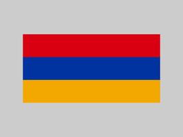 armenische Flagge, offizielle Farben und Proportionen. Vektor-Illustration. vektor